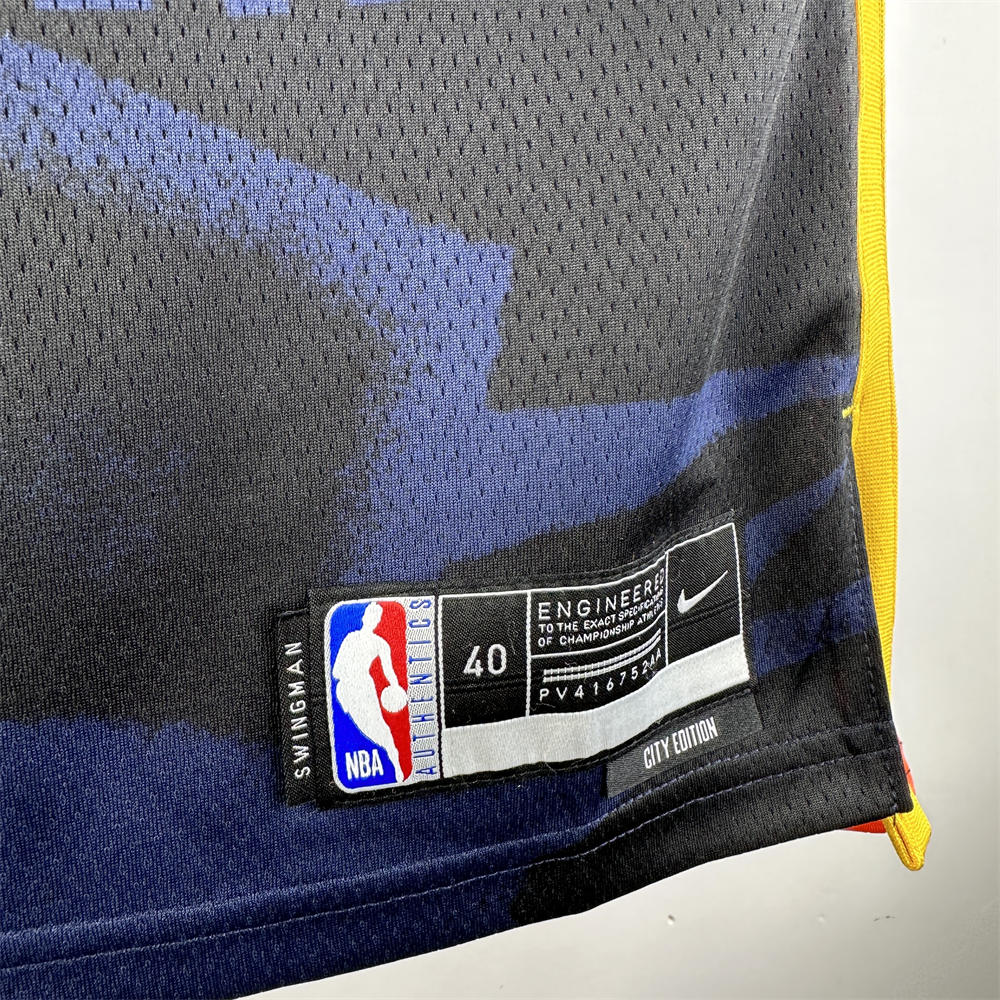 NBA Oklahoma City Thunder 2024 City Edition V-Neck Black Jersey GILGEOUS-ALEXANDER#2 S-XXL