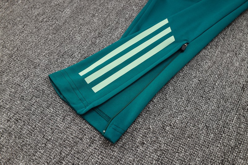 2024/25 Italy Green Long-sleeved half-pull training kit Football team kit
