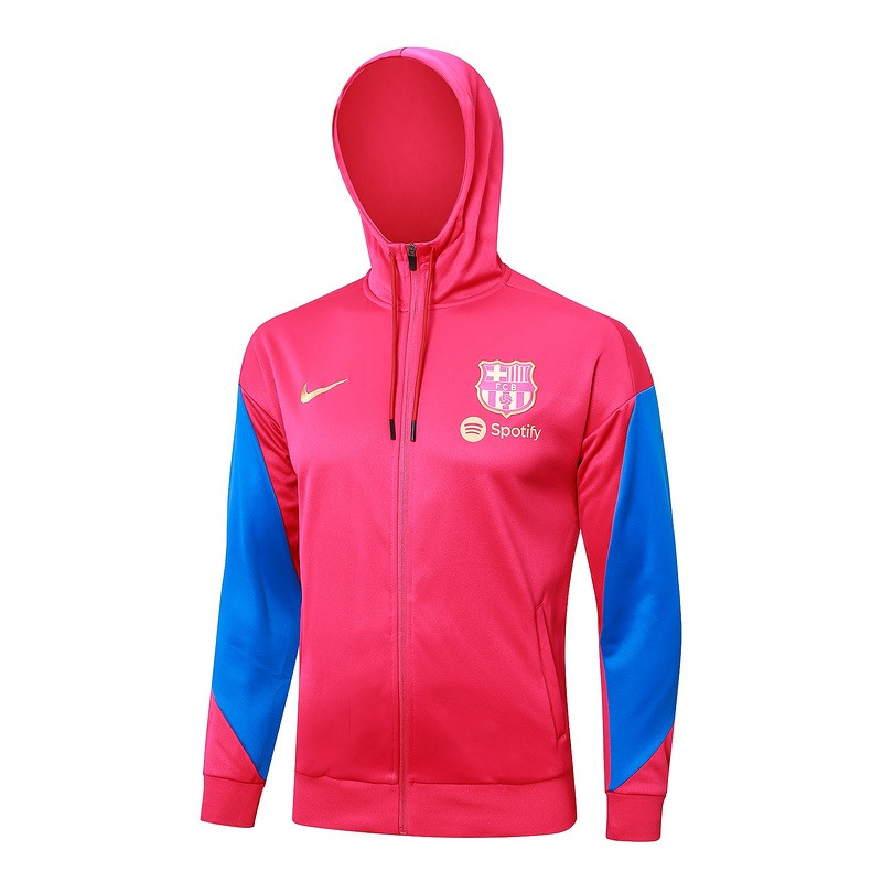 2024 Barcelona Red Hoodie Jacket Kit Set Football Team Shirt Sports Fashion