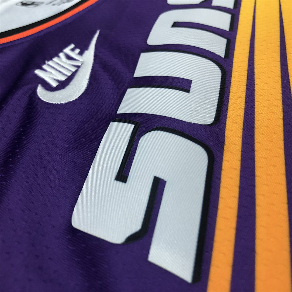 NBA Phoenix Suns Round Neck Purple Retro Style jersey S-XXL