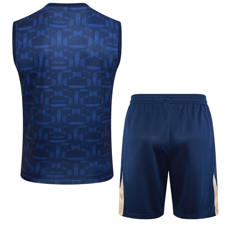 24/25 Barcelona royal blue raining Set Shirt and Shorts