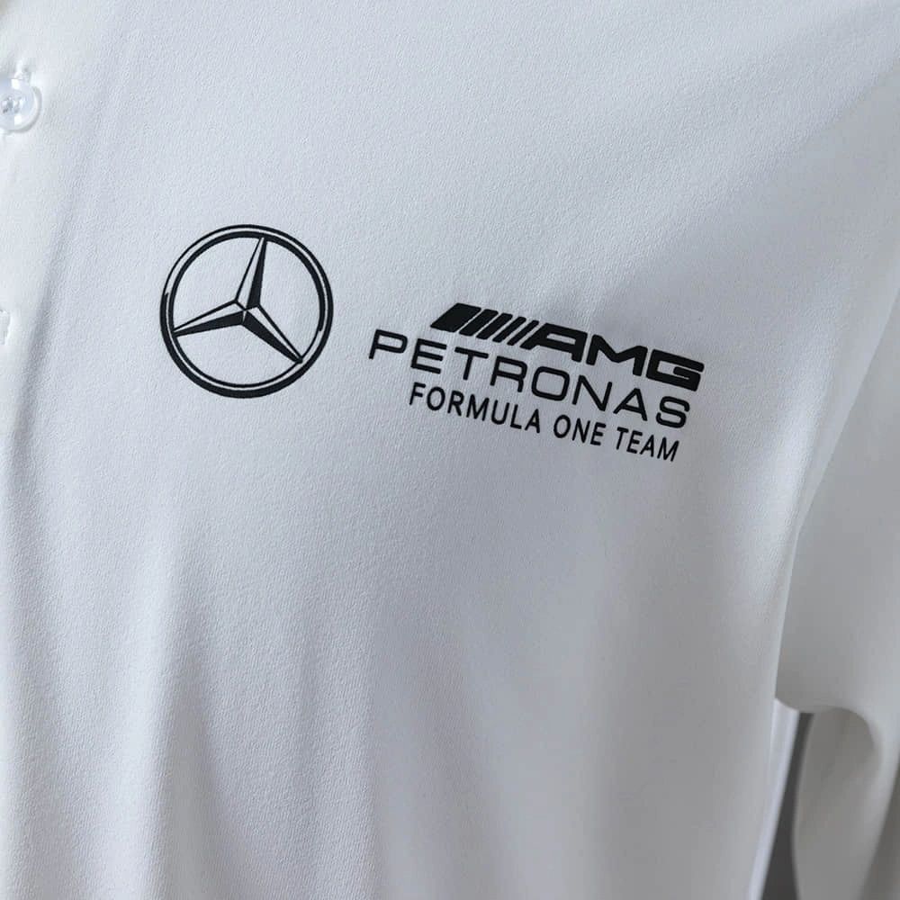 F1 Racing Mercedes-Benz  2025 White POLO