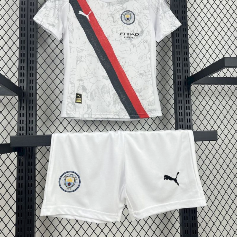 25/26 Manchester City Away jersey Kid Kits Size 16-28