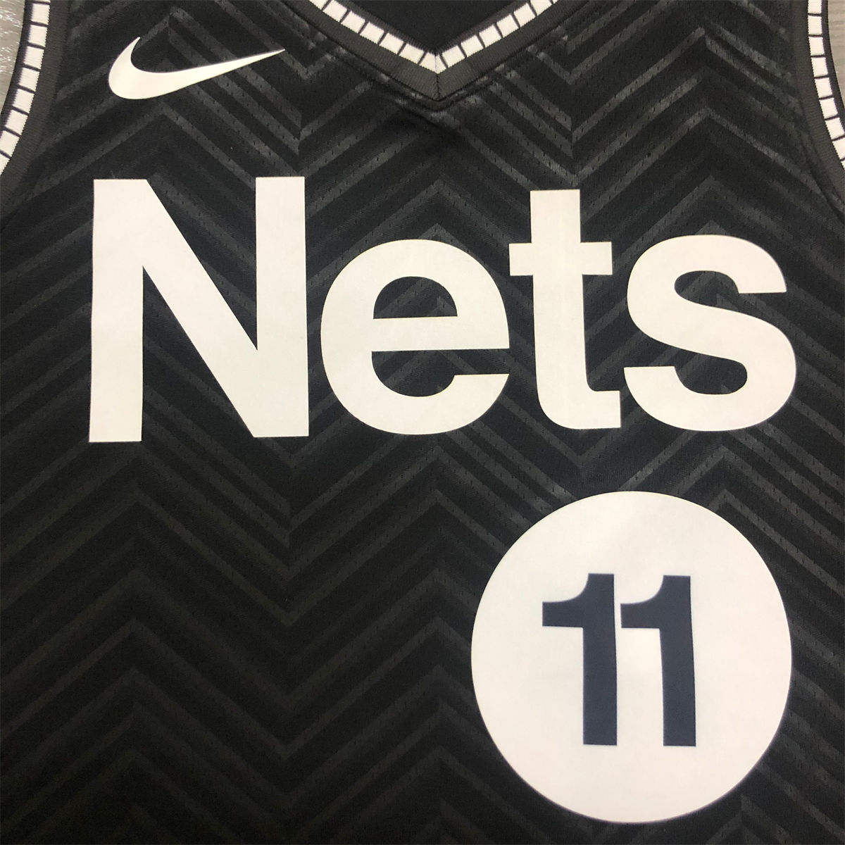 NBA Brooklyn Nets V-Neck Black Jersey IRVING#11 S-XXL