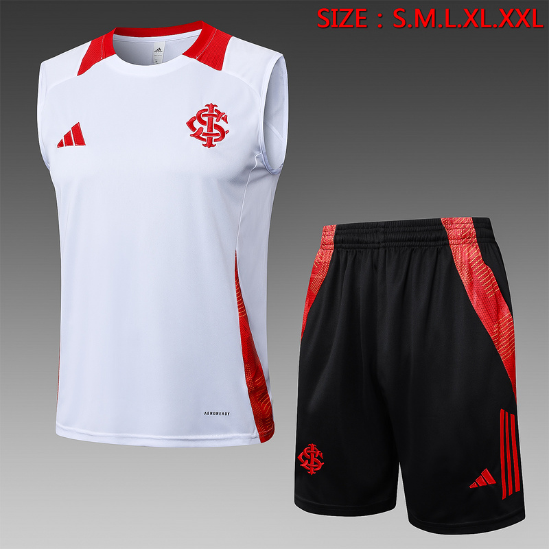 24/25 Internacional White Training Set Shirt and Shorts