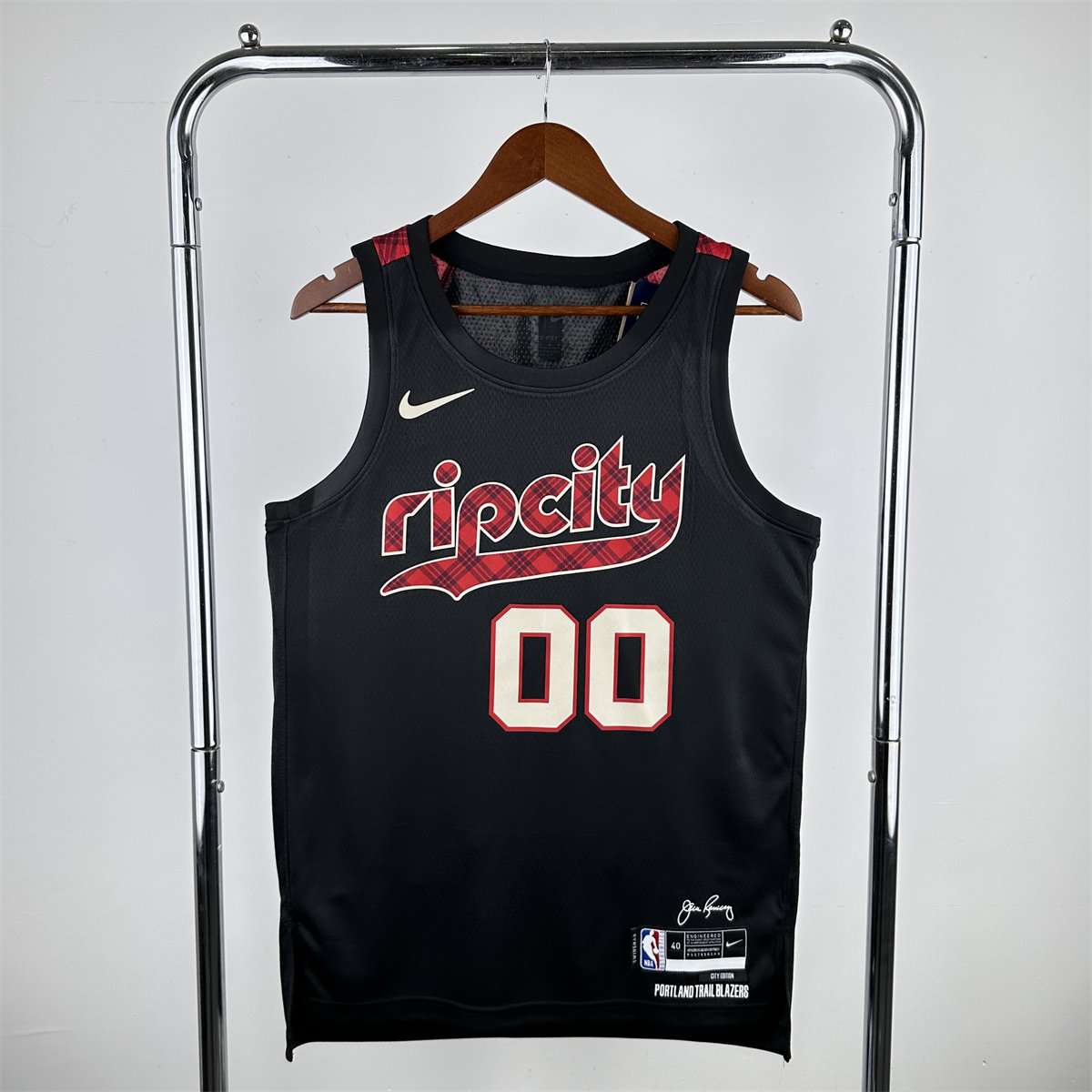 NBA Portland Trail Blazers 2024 Round Neck Black Jersey HENDERSON#00 S-XXL