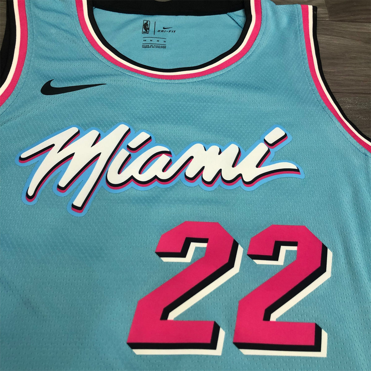 NBA Miami Hearts round neck Light Blue Jersey BUTLER#22 S-XXL