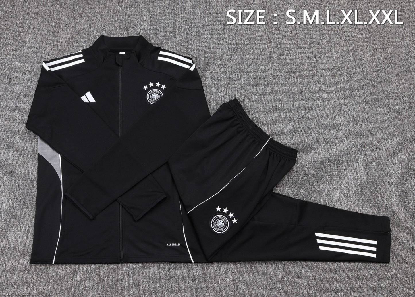2025/26 Germany black Jacket Training Suit Set Football Team Shirt Sports Fashion