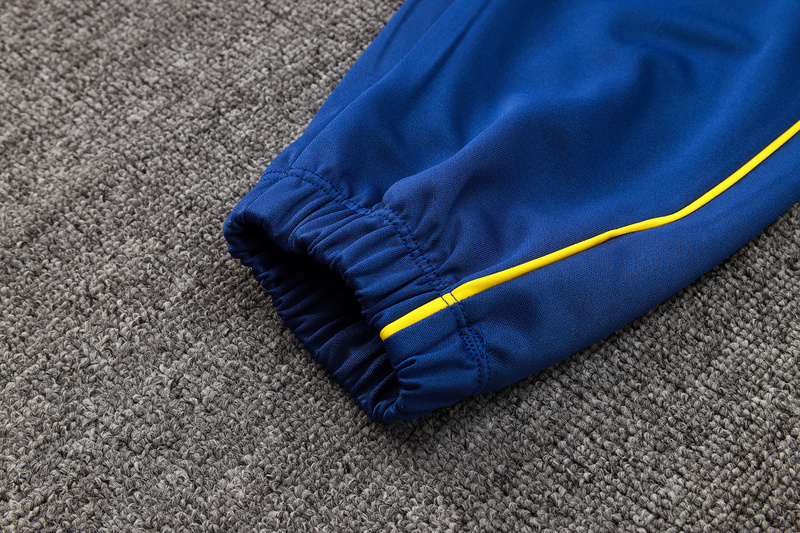 2024/25 Brazil Blue Jacket Training Suit Set Football Team Shirt Sports Fashion