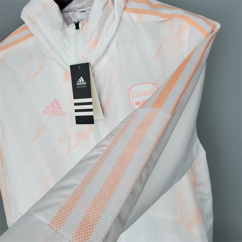 21/22 Windbreaker Arsenal White Sport Unifom jersey Sport Unifom