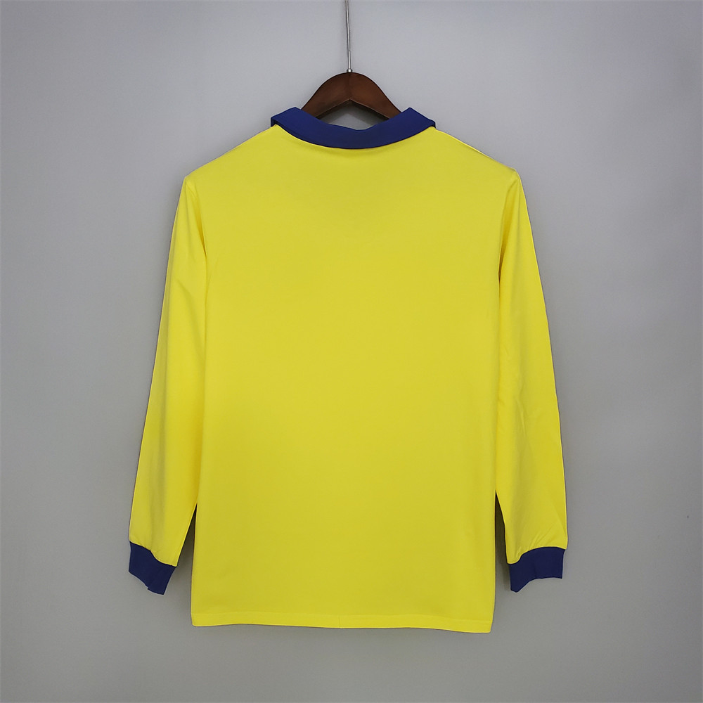 Retro Arsenal 71/79 long sleeve away yellow jersey Fan Version