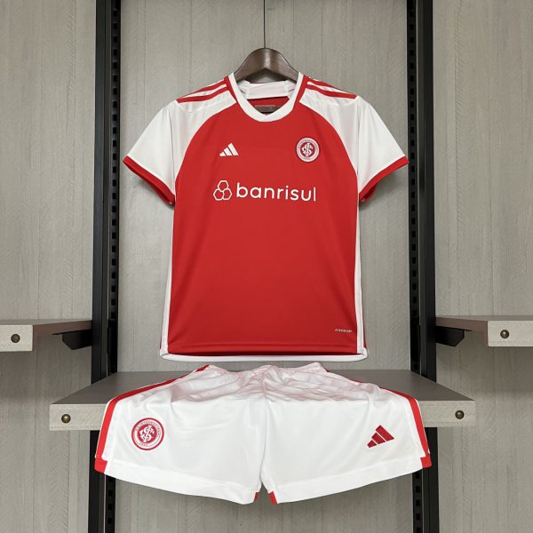 2024/25 kids kits internacional home jersey size: 16-28