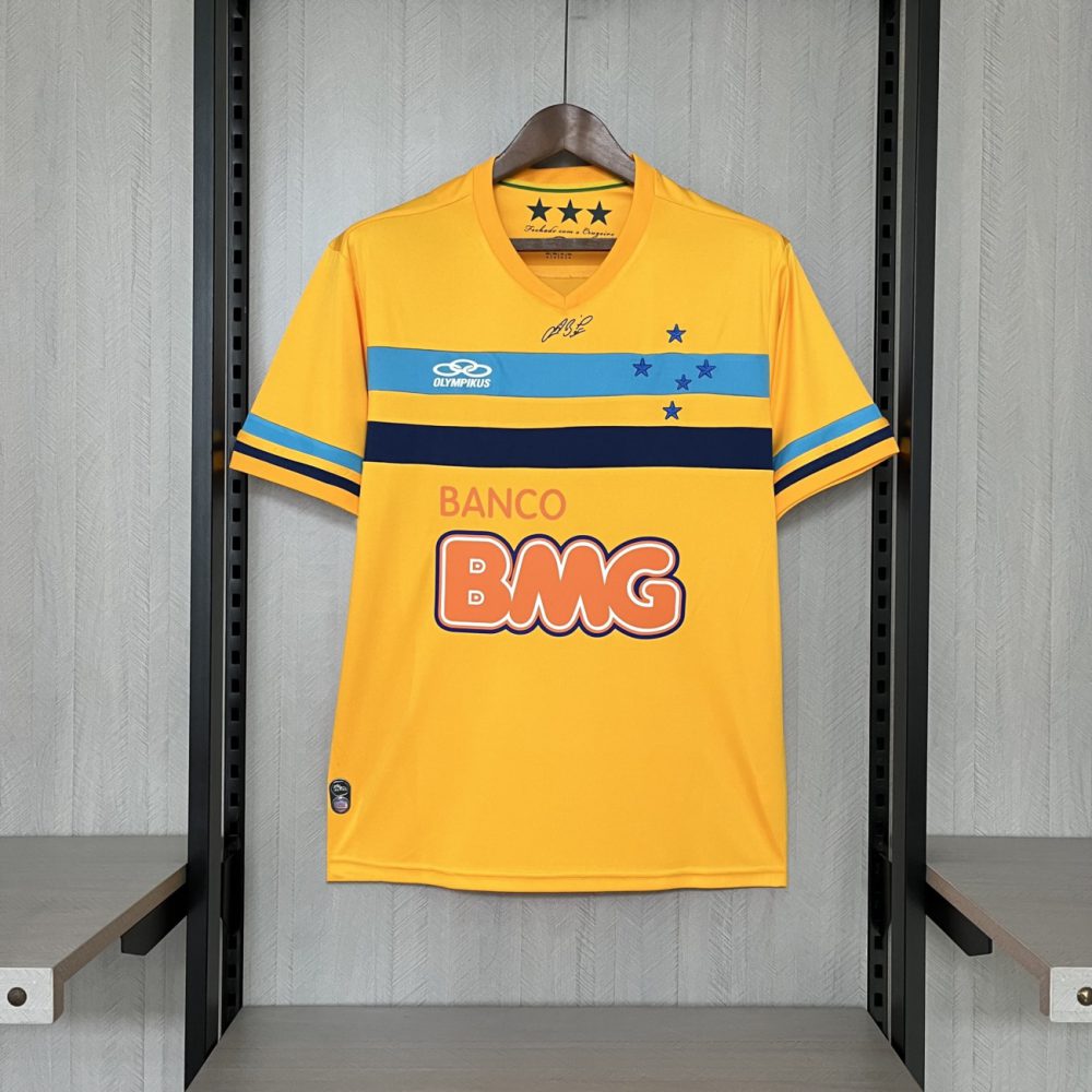 Retro 2014/15 Cruzeiro Goalkeeper Yellow jersey Fan Version