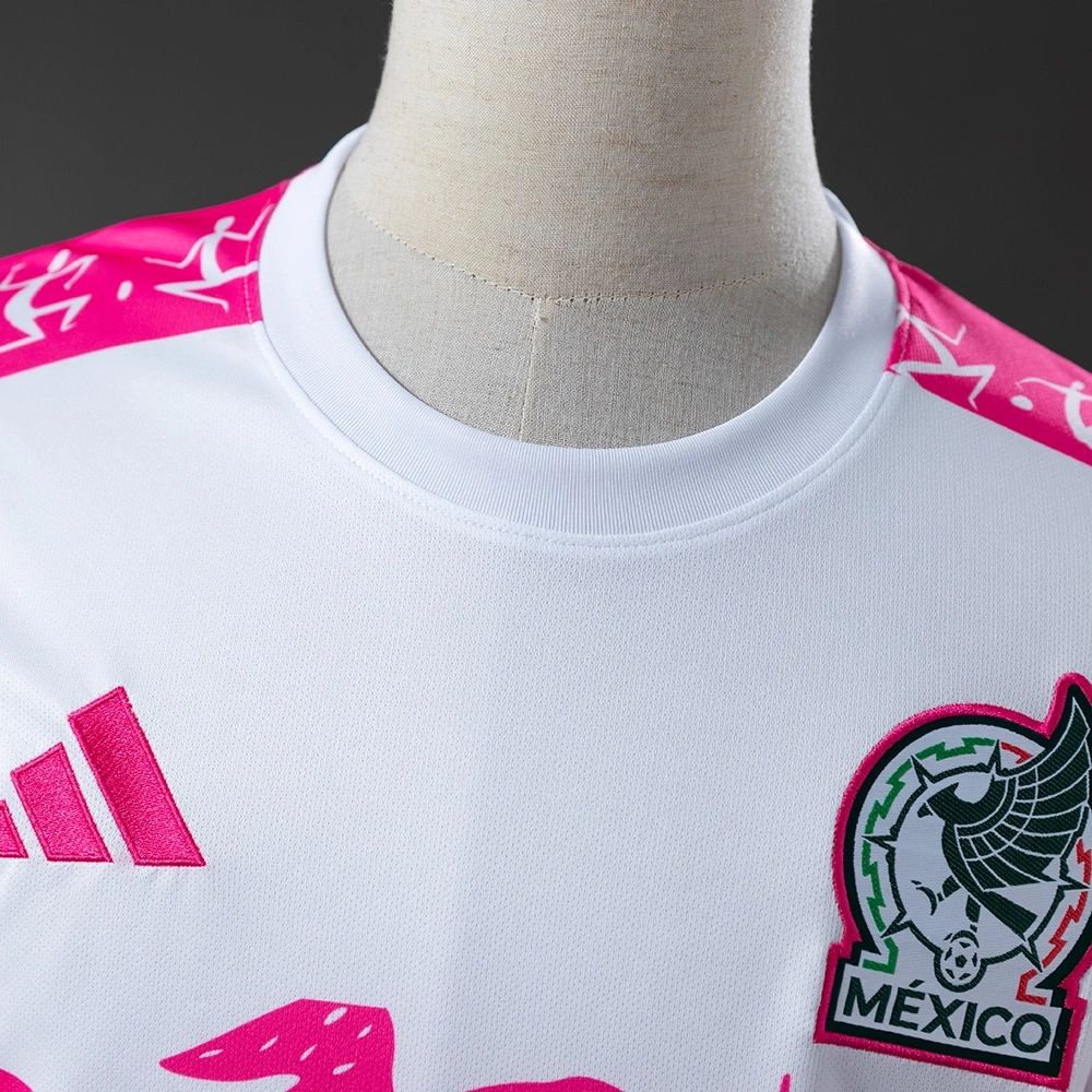 2025/26 Mexico Special Edition White and Pink Jersey Fan Version