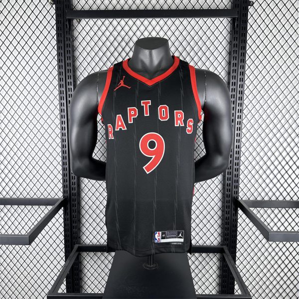 NBA Toronto Raptors V-Neck Black jersey BARRETT#9 S-XXL