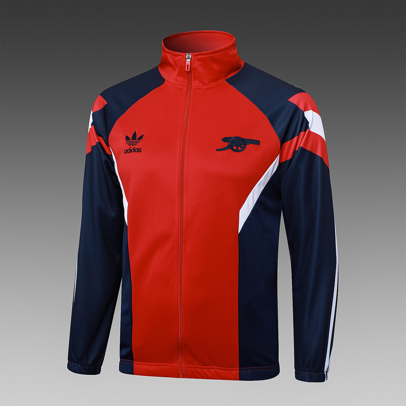 2024/25 Arsenal Red Jacket Training Suit Set Football Team Shirt Sports Fashion