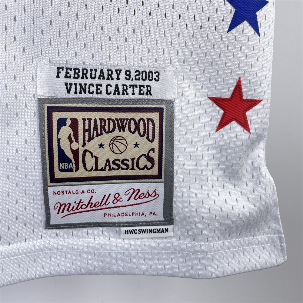 NBA Retro 2003 All-Star White Jersey CARTER#15 S-XXL