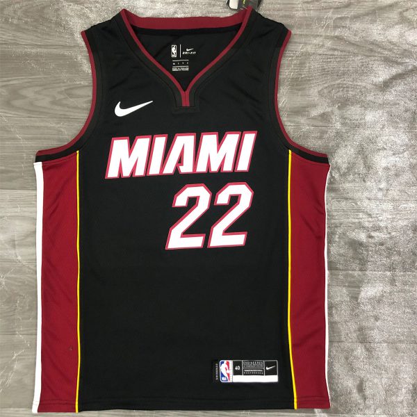 NBA Miami Hearts V-Neck Black Jersey BATLER#22 S-XXL