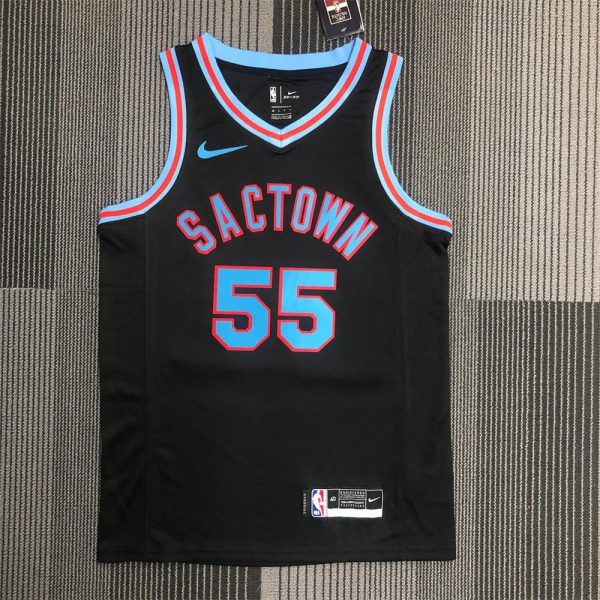 NBA Scaramento Kings V-Neck Black jersey WILLIAMS#55 S-XXL