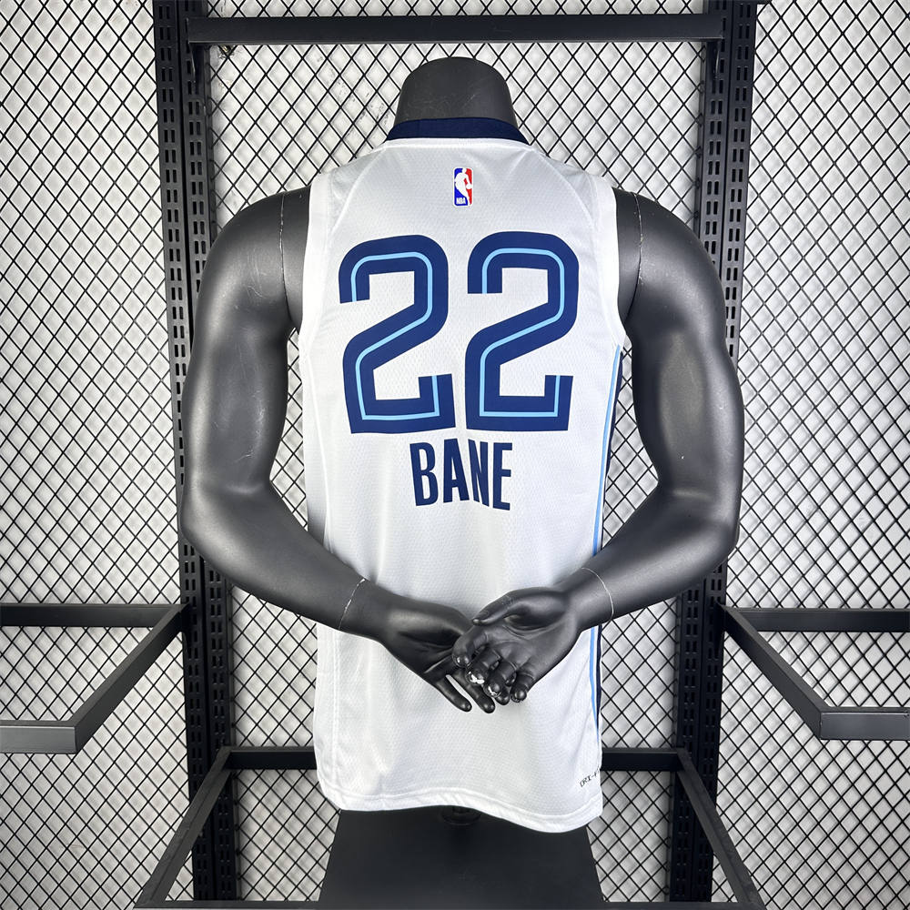NBA Memphis Grizzies 2023 Round Neck White Jersey BANE#22 S-XXL
