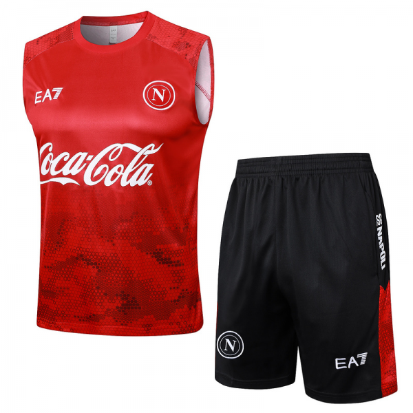 24/25 Naples Red Training Set Shirt and Shorts