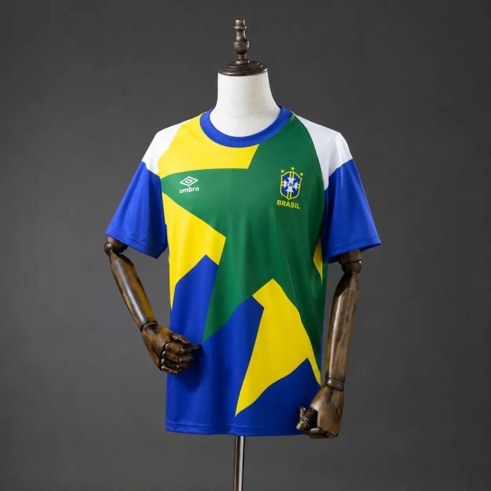 Retro 1994 Brazil Training Jersey Fan Version