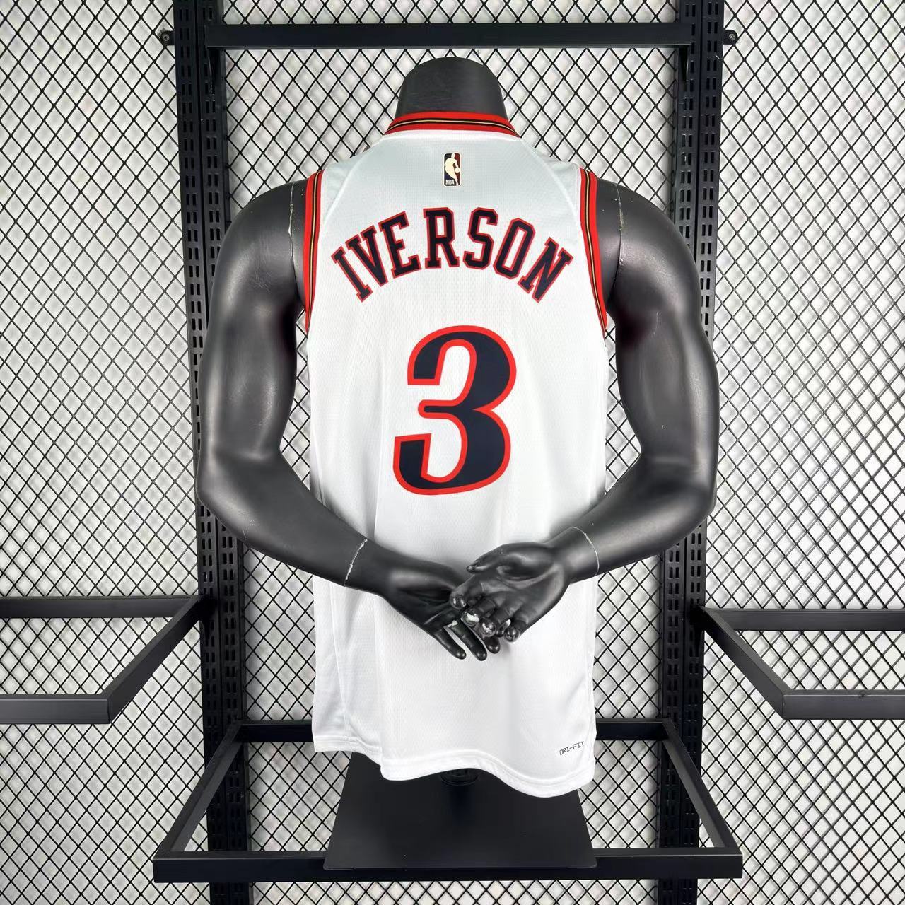 NBA Philadelphia 76ers 2026 Vintage Style White Jersey Iverson#3