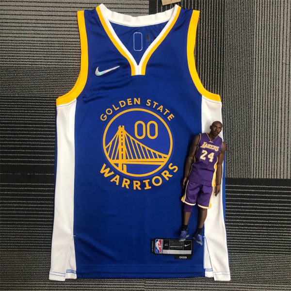 NBA Golden State Warriors V-Neck Blue Jersey KUMINGA#00 S-XXL