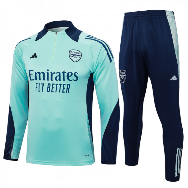 24/25 Arsenal Green Long-sleeved half-pull training kit Football team kit