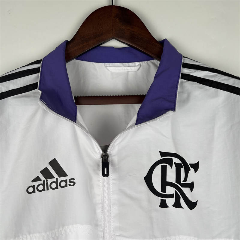 23/24 Windbreaker Flamengo White Sport Unifom jersey Sport Unifom