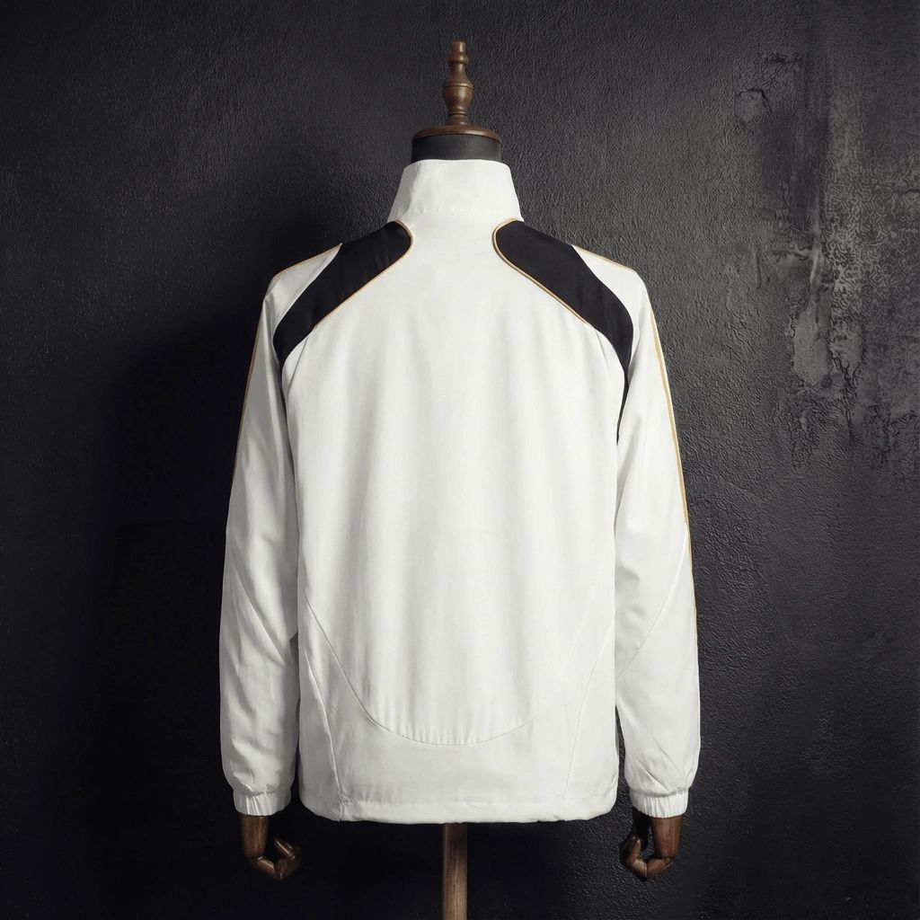 2008/09 Vintage Style Germany White Windbreaker Sport Unifom jersey Sport Unifom