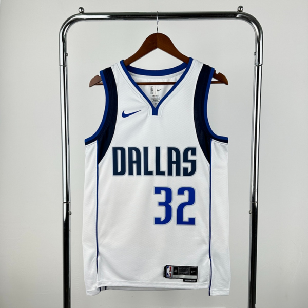 NBA Dallas Mavericks V-Neck White Jersey FLAGG#32 S-XXL