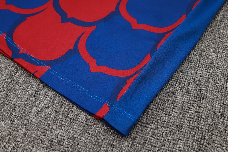 24/25 Barcelona Blue Red Training Set Shirt and Shorts