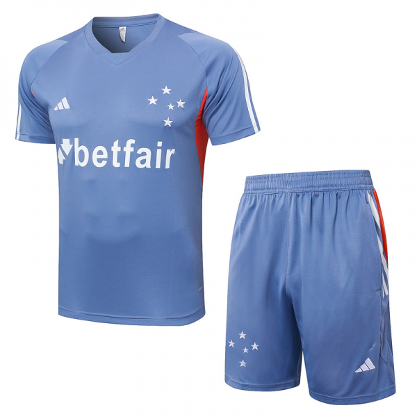 24/25 Cruzeiro Grey Training Set Shirt and Shorts