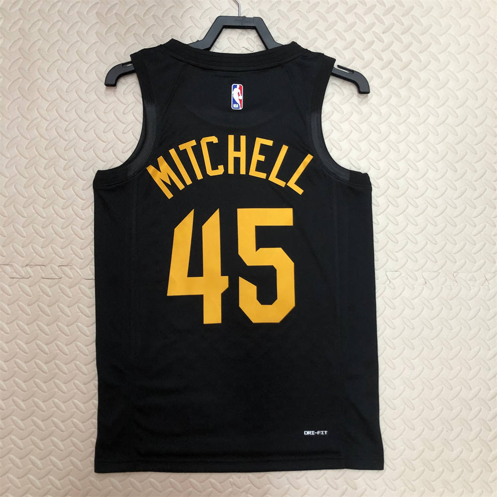 NBA Cleverland Cavaliers Round Neck Black jersey MITCHELL#45 S-XXL