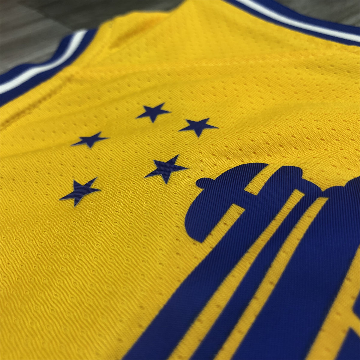 NBA Golden State Warriors Round neck Yellow Jersey THOMPSON#11 S-XXL