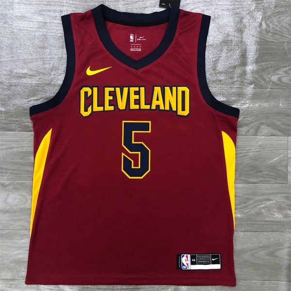 NBA Cleverland Cavaliers V-Neck Red jersey SMITH JR.#5 S-XXL