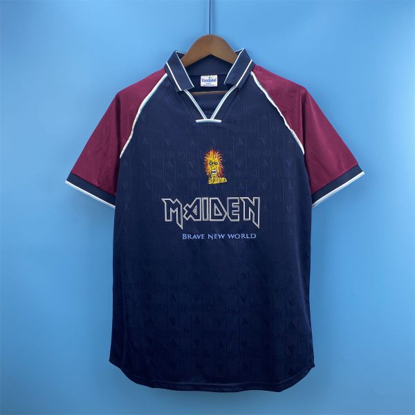 Retro West Ham United 1999 Iron Maiden Joint Edition home  jersey Fan Version