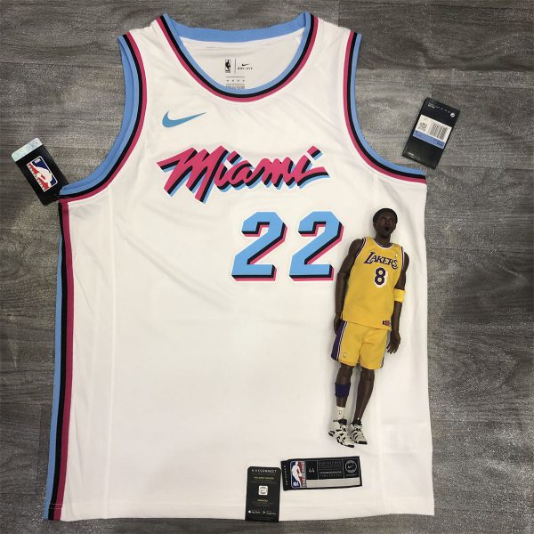 NBA Miami Hearts round neck White Jersey Butler #22 S-XXL