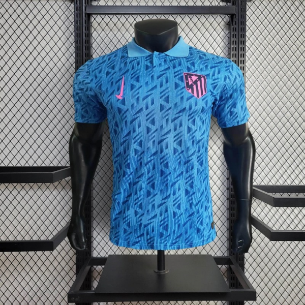 25/26 Atletico Madrid POLO Special Edition Blue jersey Player Version