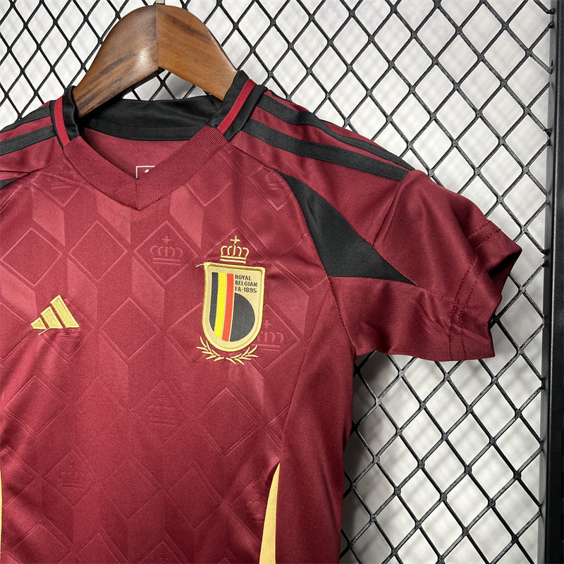 2024/25 Belgium Euro Home jersey Kid Kits Size 16-28