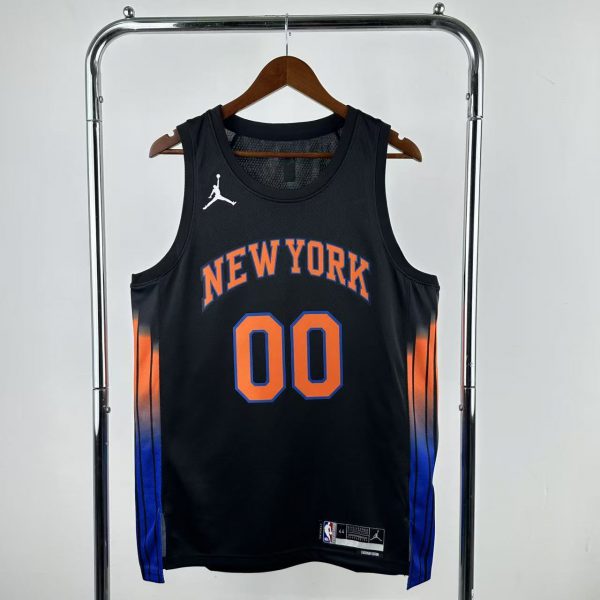 NBA 2026 New York Knicks Black  jersey CLARKSON#00
