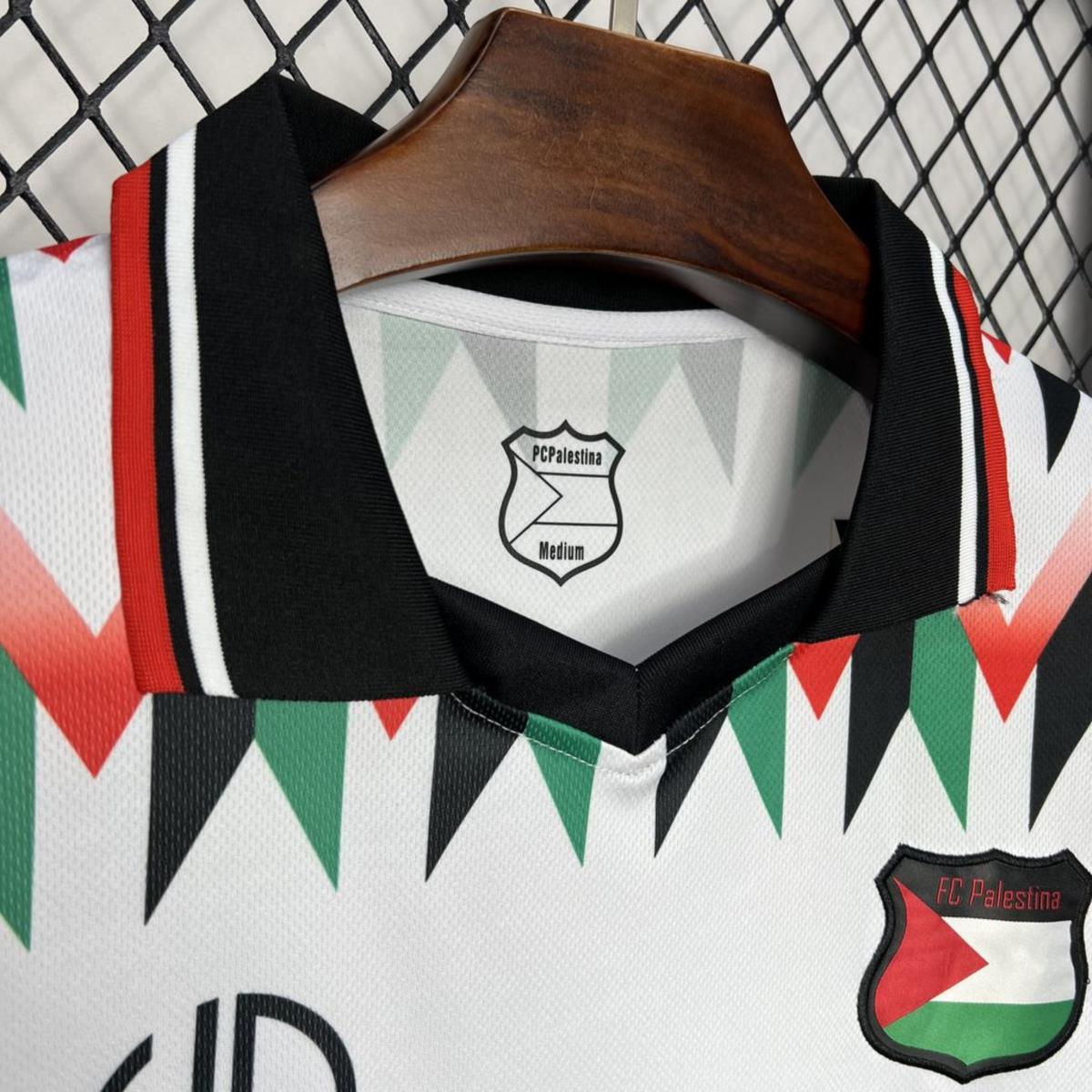 2024/25 CD Palestino Hypepeace Joint Edition White Jersey Fan Version
