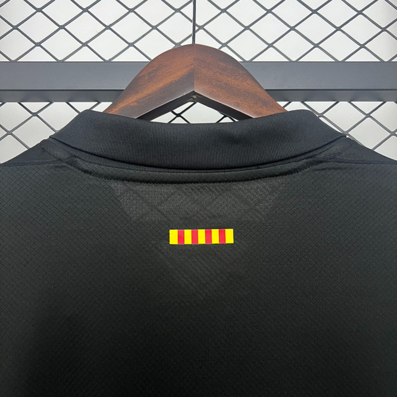 Travis Scott X Fc Barcelona 2024/25 Match Away Cactus Jack Jersey Black Fan version