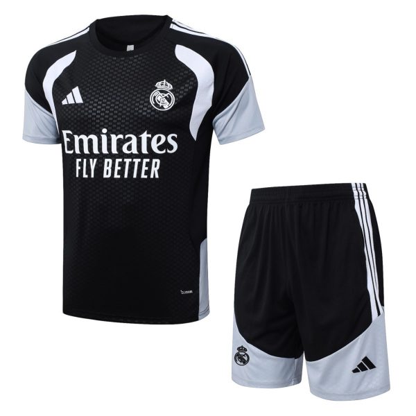 2026 Real Madrid Black Training Set Shirt and Shorts