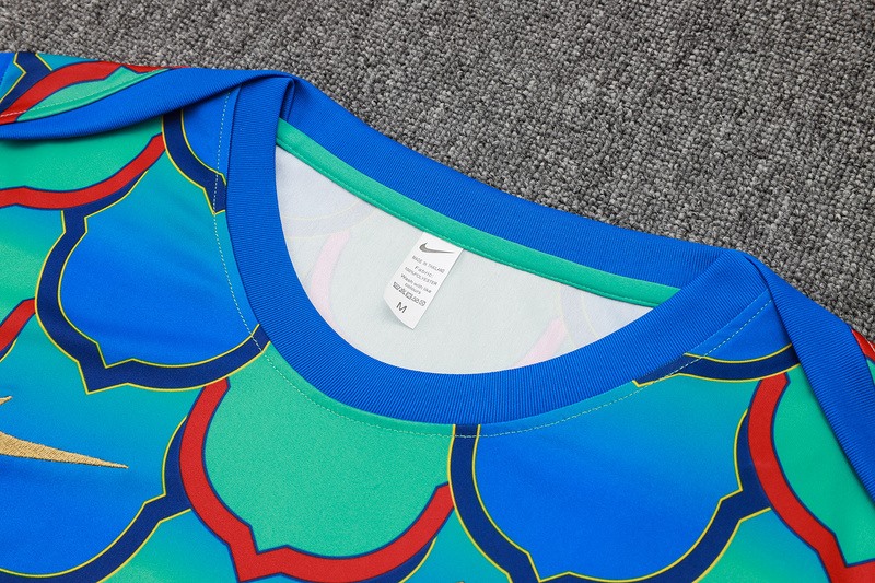24/25 Barcelona Blue green Training Set Shirt and Shorts