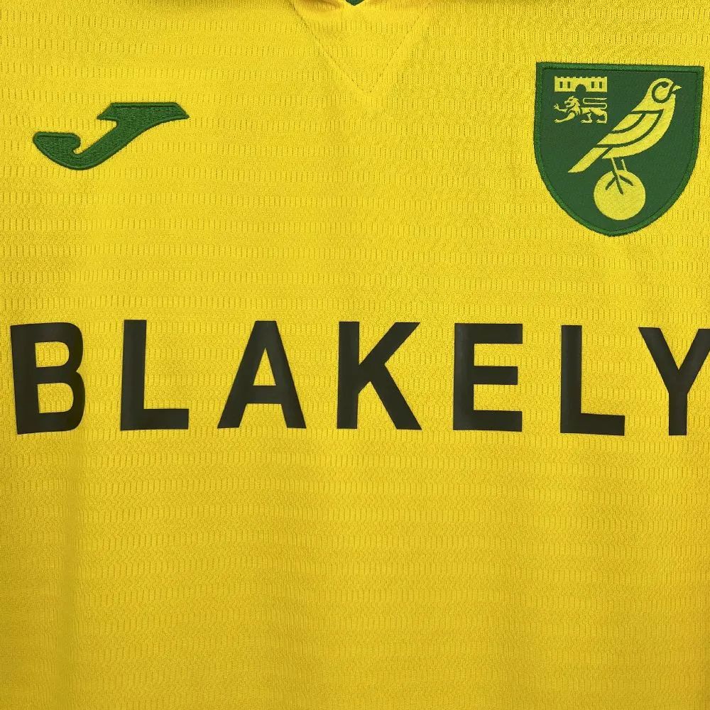 2025/26 SNorwich City F.C. Home Yellow Jersey Fan Version