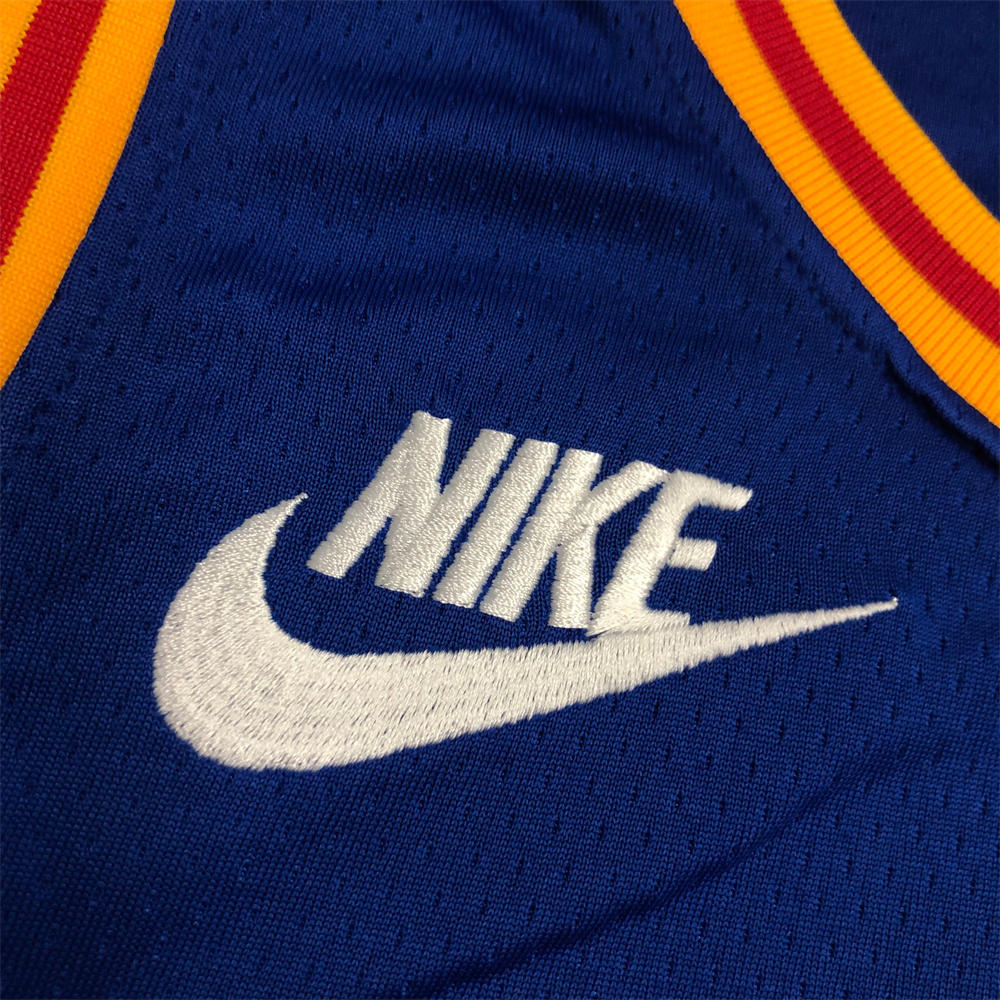 NBA Golden State Warriors V-Neck Mexico Edition 75th Anniversary Blue Jersey CURRY#30 S-XXL