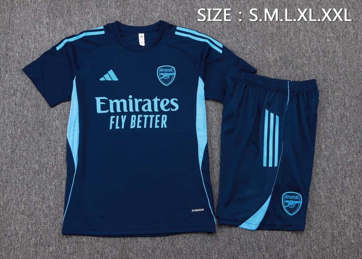 2026 Arsenal Royal blue Training Set Shirt and Shorts