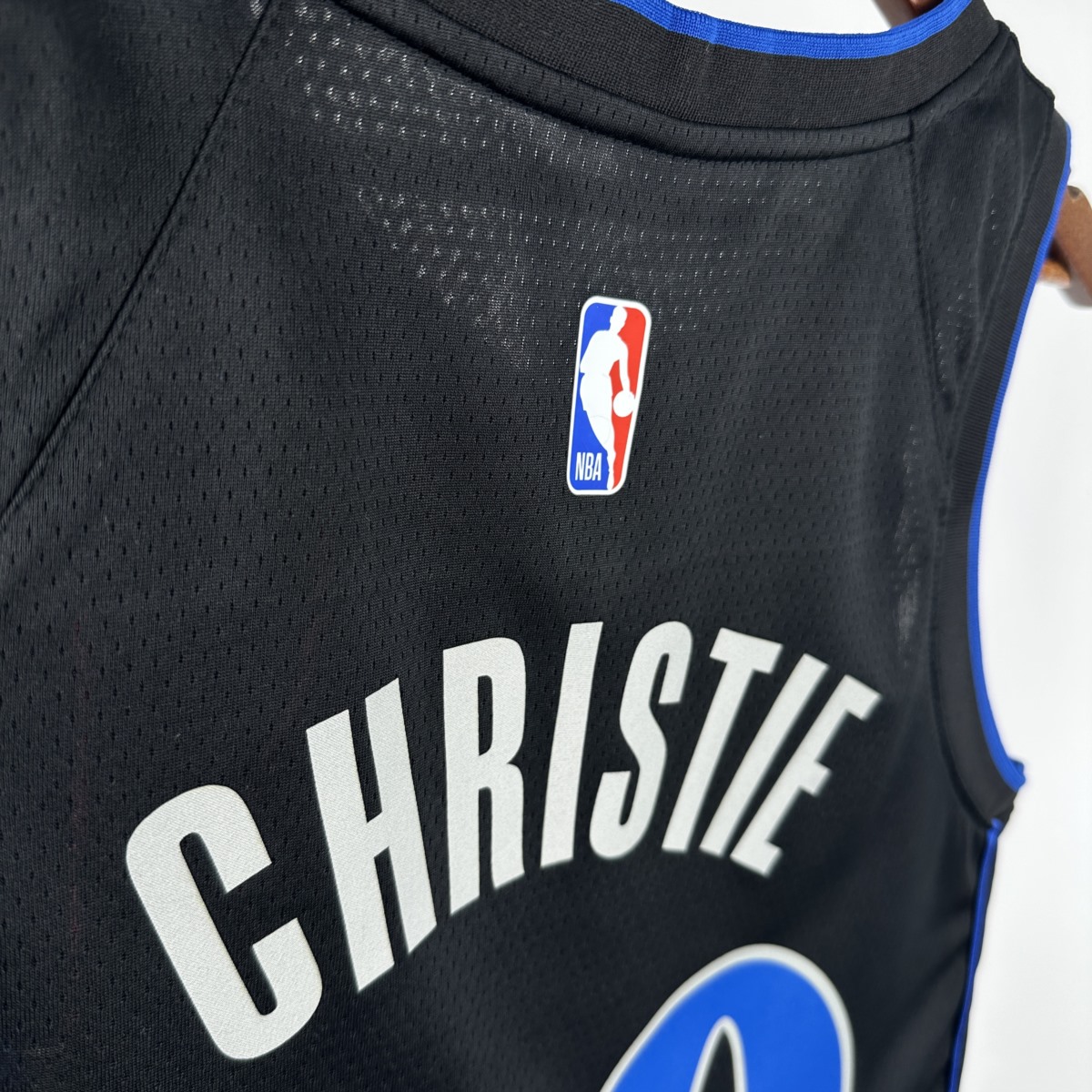 NBA Dallas Mavericks 2024 V-Neck Black Jersey CHRISTIE#00 S-XXL